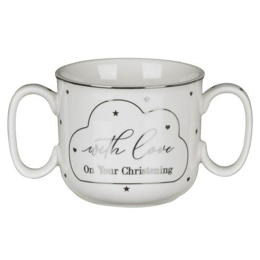 Double Handle Christening Mug - A & M News and Gifts