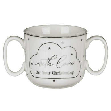 Double Handle Christening Mug - A & M News and Gifts