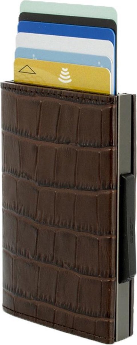 OGON Smart Wallet ( Brown Croc )