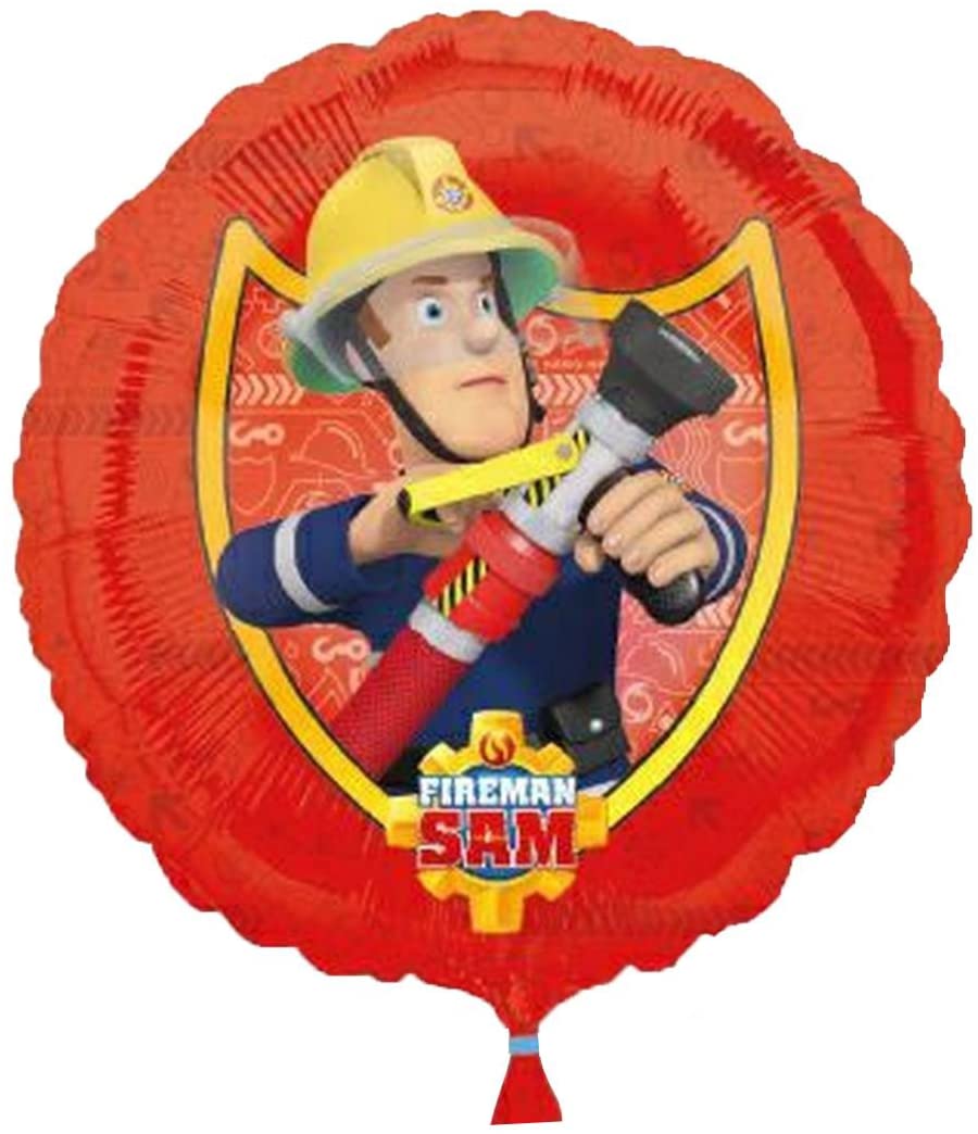 Fire Man Sam Foil Balloon 18" - A & M News and Gifts