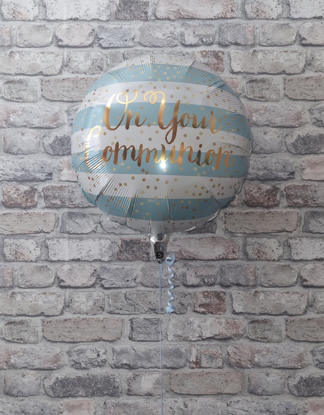 First Communion Blue Foil Balloon - A & M News and Gifts