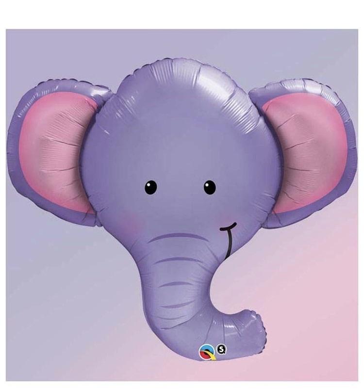 Foil Elephant Balloon 39” - A & M News and Gifts