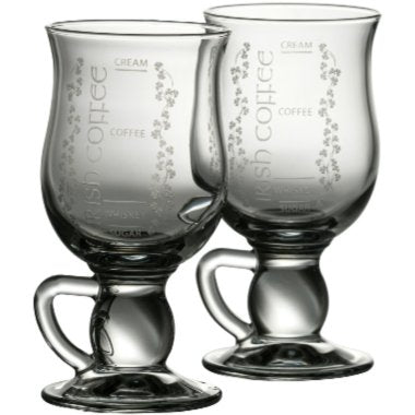 Galway Crystal IRISH COFFEE PAIR - A & M News and Gifts