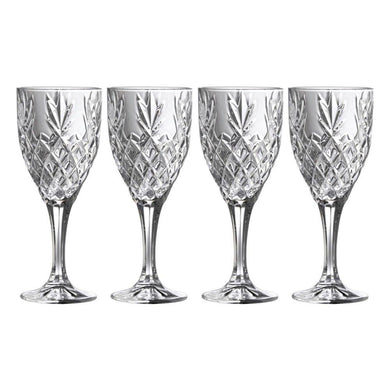 Galway Crystal RENMORE GOBLETS SET 4 - A & M News and Gifts