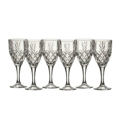 Galway Crystal RENMORE GOBLETS SET 6 - A & M News and Gifts