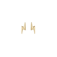 Load image into Gallery viewer, GOLD LIGHTENING BOLT STUD EARRINGS - A &amp; M News and Gifts
