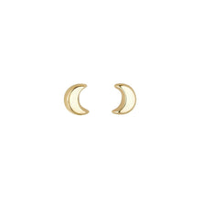 Load image into Gallery viewer, GOLD MOON STUD EARRINGS - A &amp; M News and Gifts
