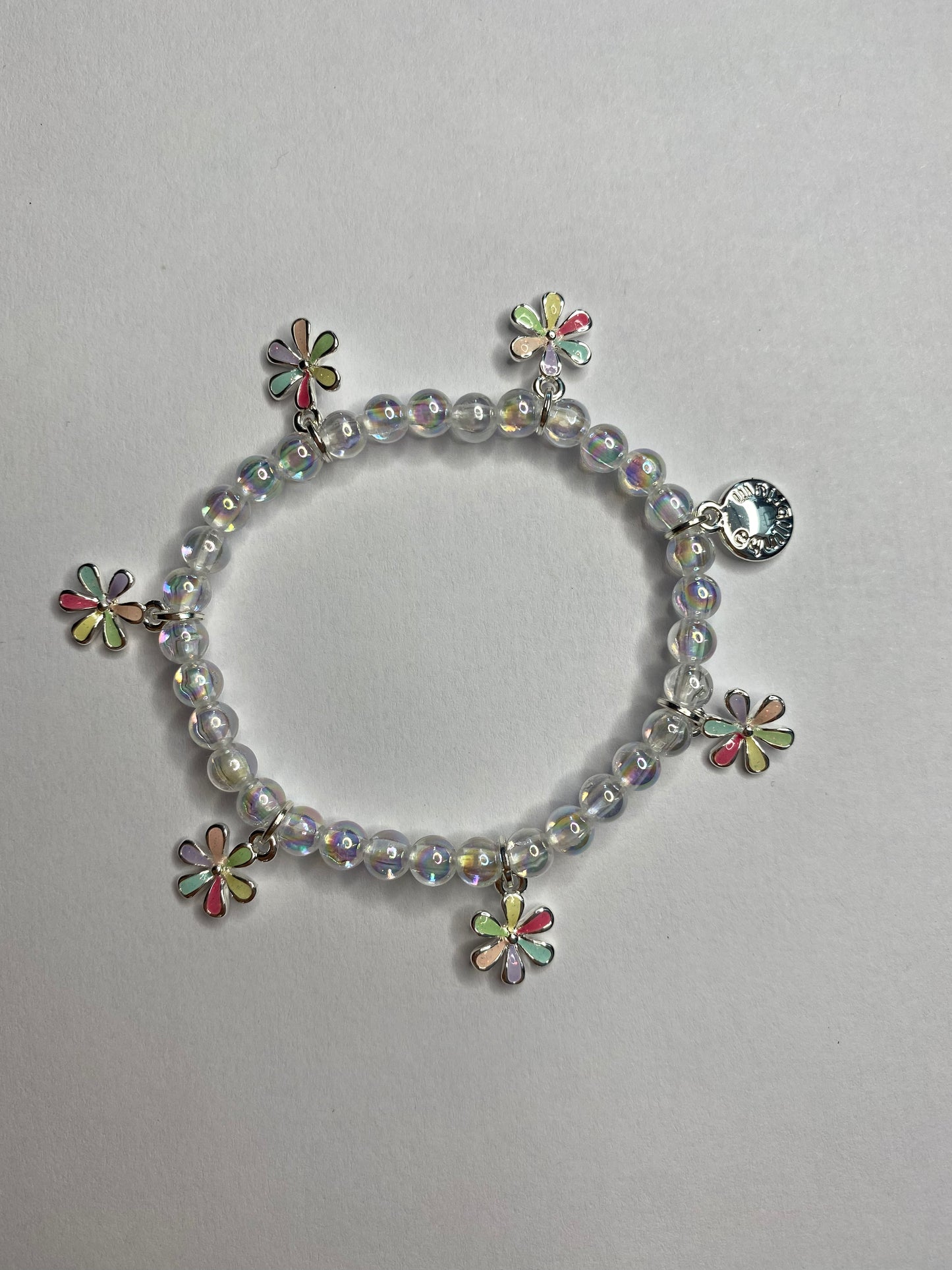 Equilibrium Rainbow flower bracelet