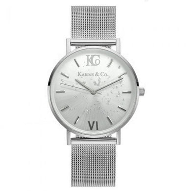 K&Co. Boheme Shimmer Silver Mesh Watch - A & M News and Gifts