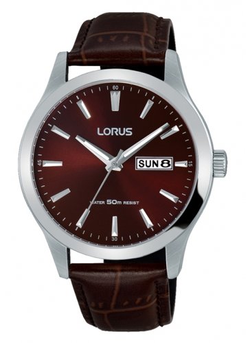 Lorus Gents Dress Leather Strap Watch - A & M News and Gifts