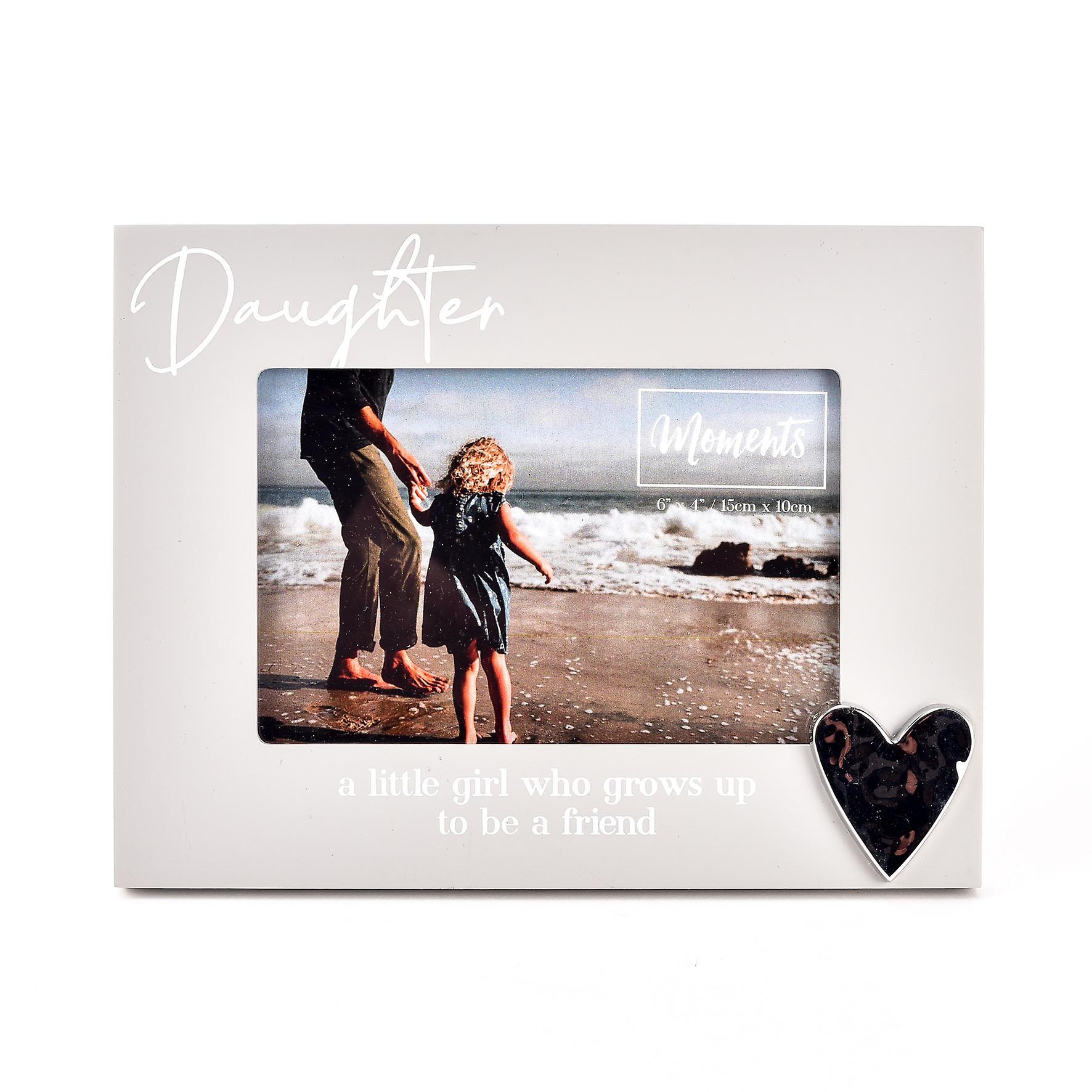 Photo Frame with Heart 6" x 4" - Daughter - A & M News and Gifts