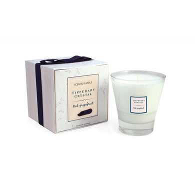 PINK GRAPEFRUIT TIPPERARY CRYSTAL CANDLE - A & M News and Gifts