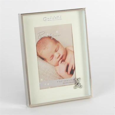 Silver Godchild Frame 4X6 BAMBINO - A & M News and Gifts