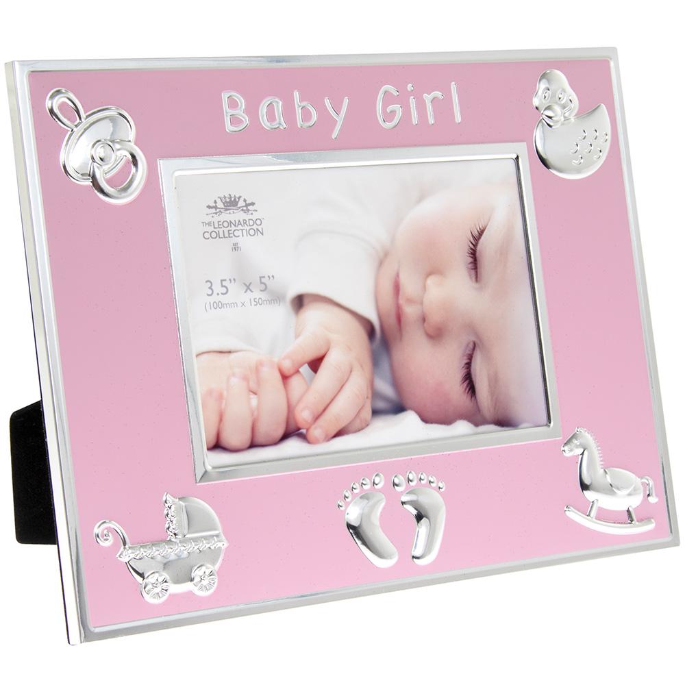 SILVER PLATED BABY FRAME PINK - A & M News and Gifts