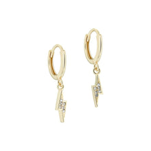 Load image into Gallery viewer, TED BAKER TRINITO CRYSTAL THUNDERBOLT HUGGIE EARRINGS - A &amp; M News and Gifts
