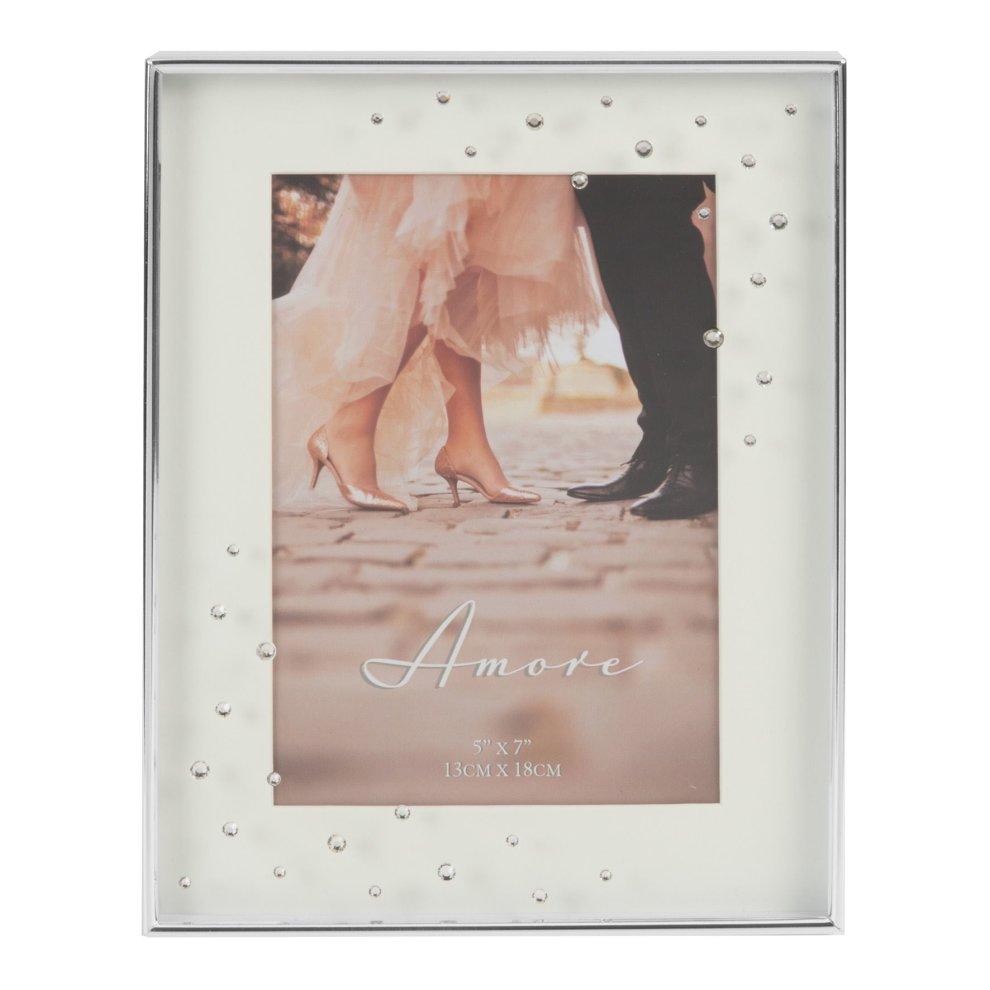 Wedding Day Frame With Crystals - A & M News and Gifts